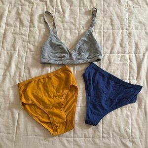 Knickey Organic Cotton Bra & Underwear Mixed Set